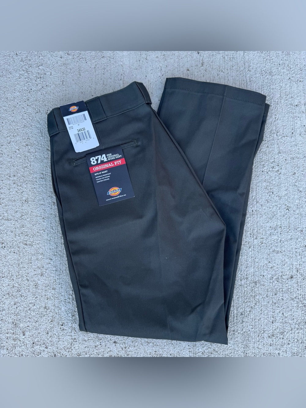 New Dickies 874 Original Fit Work Pants Men's 34x30 Olive